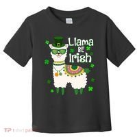 Llama Be Irish St Patrick's Day Funny Toddler T-Shirt thumb 0