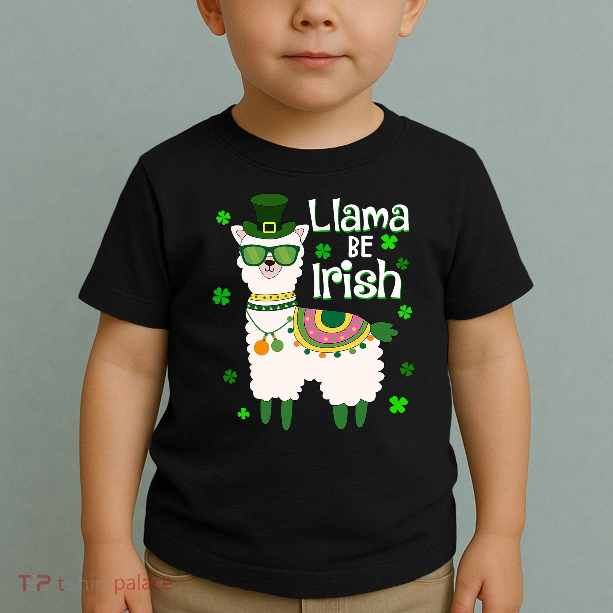 Llama Be Irish St Patrick's Day Funny Toddler T-Shirt