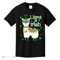 Llama Be Irish St Patrick's Day Funny Kids T-Shirt thumb 0
