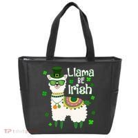 Llama Be Irish St Patrick's Day Funny Tote Bag thumb 0