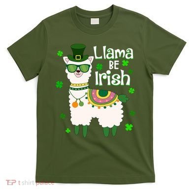 Llama Be Irish St Patrick's Day Funny T-Shirt