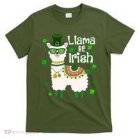 Llama Be Irish St Patrick's Day Funny T-Shirt thumb 0