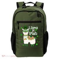 Llama Be Irish St Patrick's Day Funny Backpack thumb 0