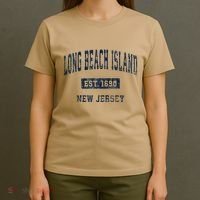 Long Beach Island New Jersey Nj Vintage Athletic Sports T-Shirt thumb 4