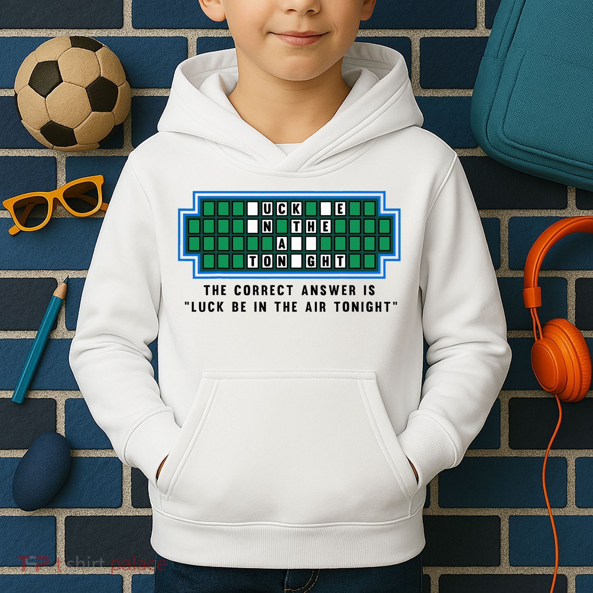 Luck Be In The Air Tonight Funny Offensive Saying  Kids Hoodie