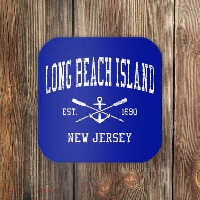 Long Beach Island Nj Vintage Coaster