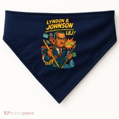 Lyndon B. Johnson The Presidential Chronicles USA-Made Doggie Bandana