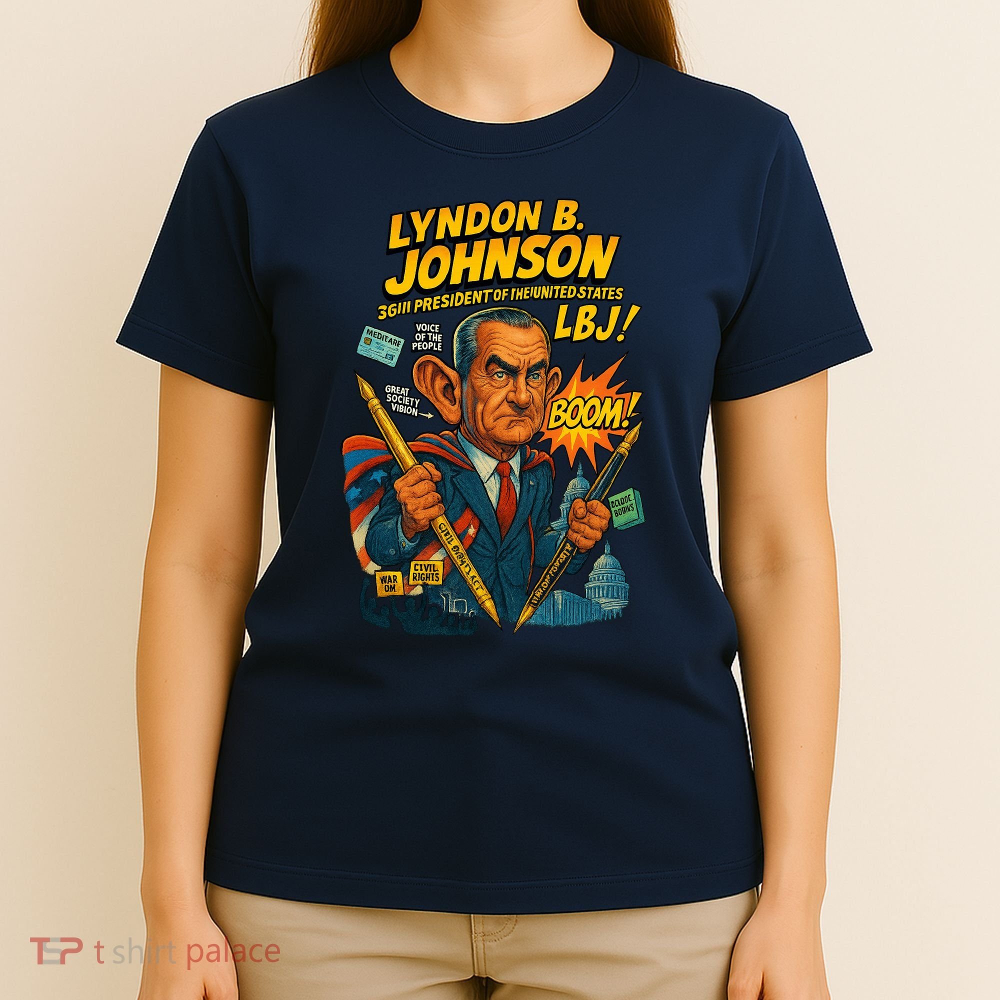 Lyndon B. Johnson The Presidential Chronicles T-Shirt