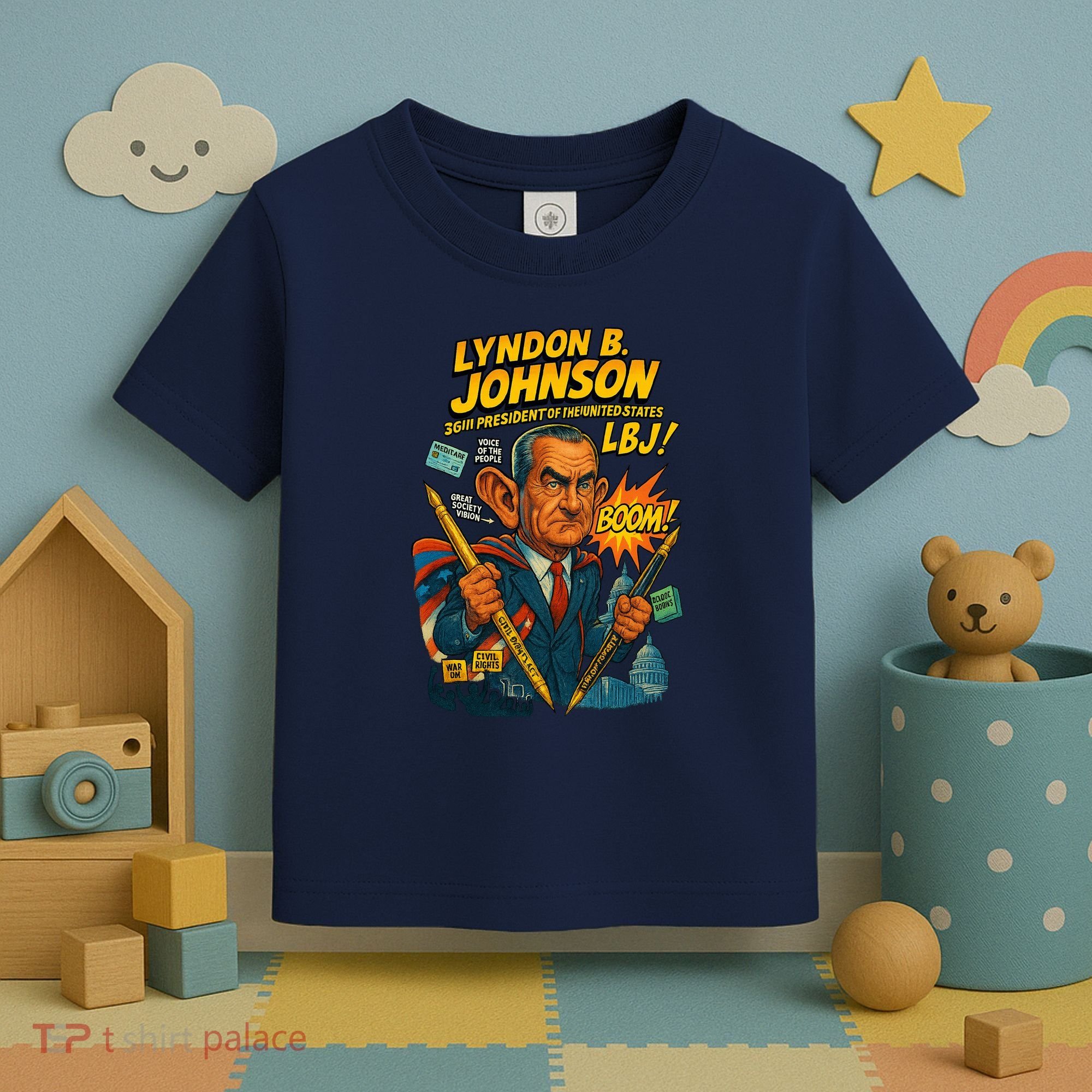 Lyndon B. Johnson The Presidential Chronicles Toddler T-Shirt
