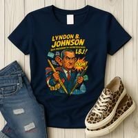 Lyndon B. Johnson The Presidential Chronicles Women's T-Shirt thumb 3