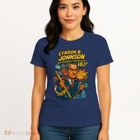 Lyndon B. Johnson The Presidential Chronicles Women's T-Shirt thumb 4