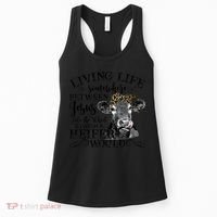 Living Between Jesus Take The Wheel And I Wish A Heifer Women's Tank Top thumb 0