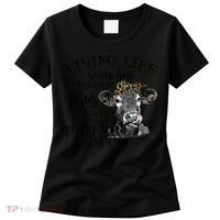 Living Between Jesus Take The Wheel And I Wish A Heifer Women's T-Shirt thumb 0