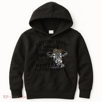 Living Between Jesus Take The Wheel And I Wish A Heifer Kids Hoodie thumb 0