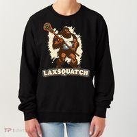 Laxsquatch! Bigfoot Lacrosse Player Funny Sasquatch Lax Women's Sweatshirt thumb 0