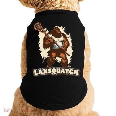 Laxsquatch! Bigfoot Lacrosse Player Funny Sasquatch Lax Doggie Tank