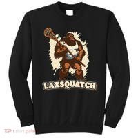 Laxsquatch! Bigfoot Lacrosse Player Funny Sasquatch Lax Sweatshirt thumb 0