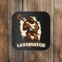 Laxsquatch! Bigfoot Lacrosse Player Funny Sasquatch Lax Coaster thumb 0