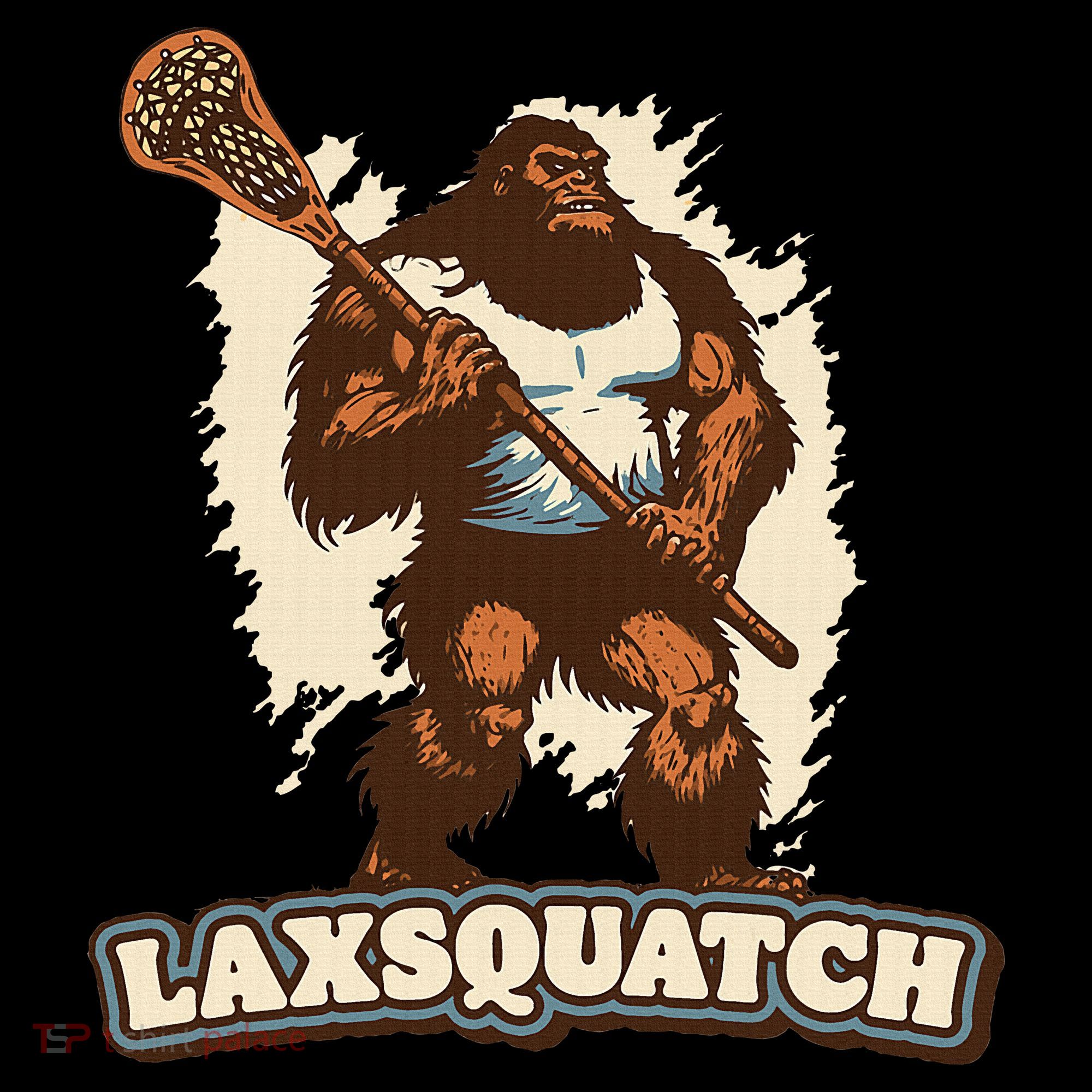Laxsquatch! Bigfoot Lacrosse Player Funny Sasquatch Lax Women's Hoodie