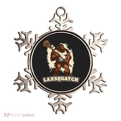 Laxsquatch! Bigfoot Lacrosse Player Funny Sasquatch Lax Ornament