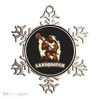 Laxsquatch! Bigfoot Lacrosse Player Funny Sasquatch Lax Ornament thumb 0