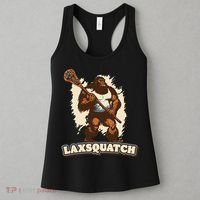 Laxsquatch! Bigfoot Lacrosse Player Funny Sasquatch Lax Women's Tank Top thumb 3
