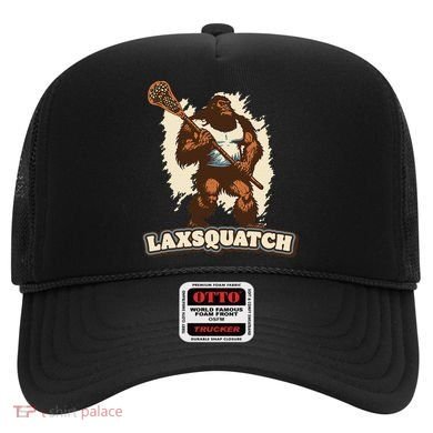 Laxsquatch! Bigfoot Lacrosse Player Funny Sasquatch Lax Hat