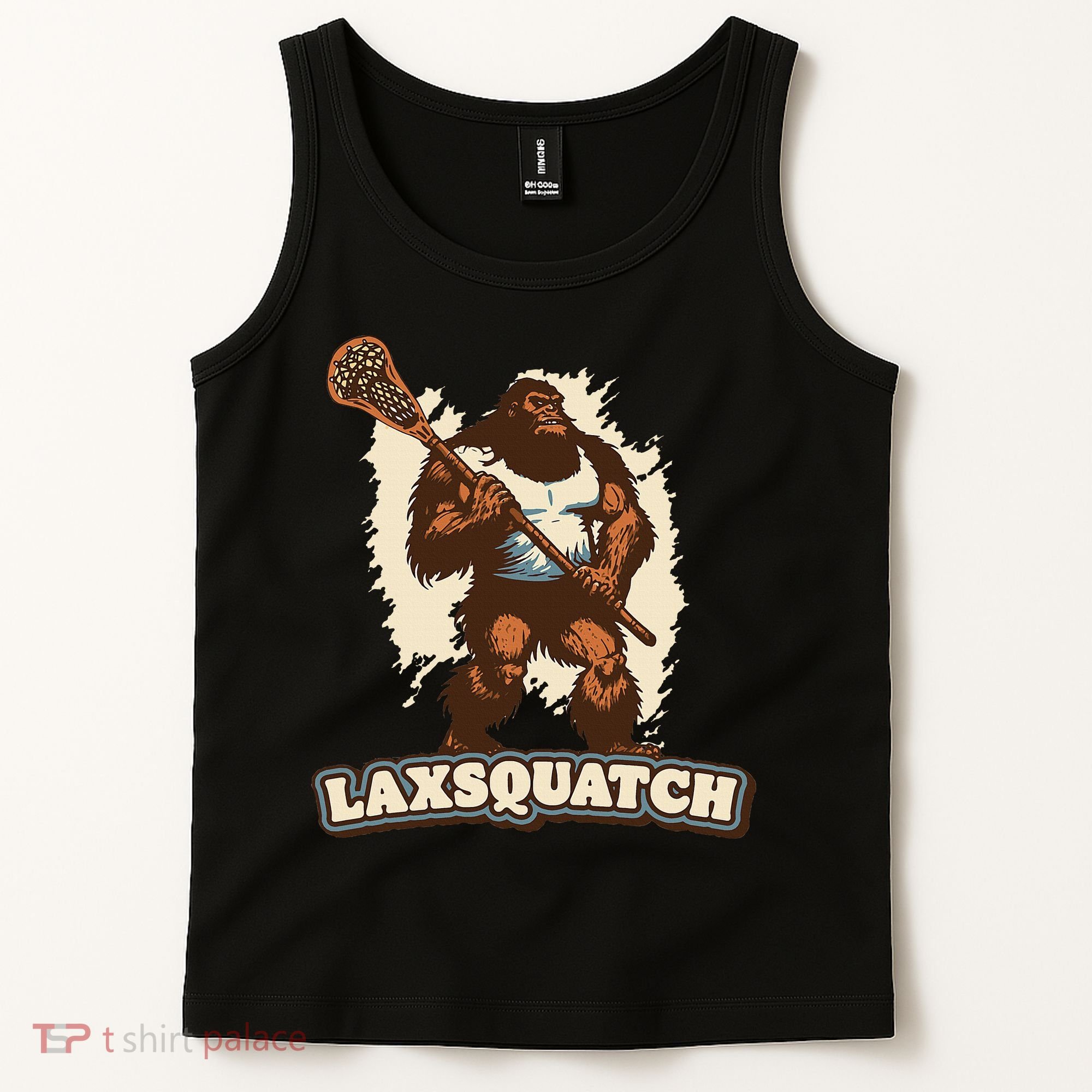 Laxsquatch! Bigfoot Lacrosse Player Funny Sasquatch Lax Tank Top