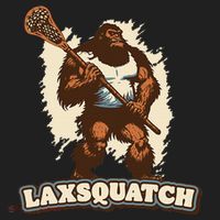 Laxsquatch! Bigfoot Lacrosse Player Funny Sasquatch Lax Golf Towel thumb 3