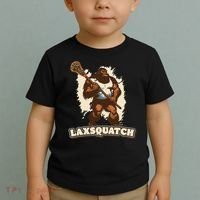 Laxsquatch! Bigfoot Lacrosse Player Funny Sasquatch Lax Toddler T-Shirt thumb 2