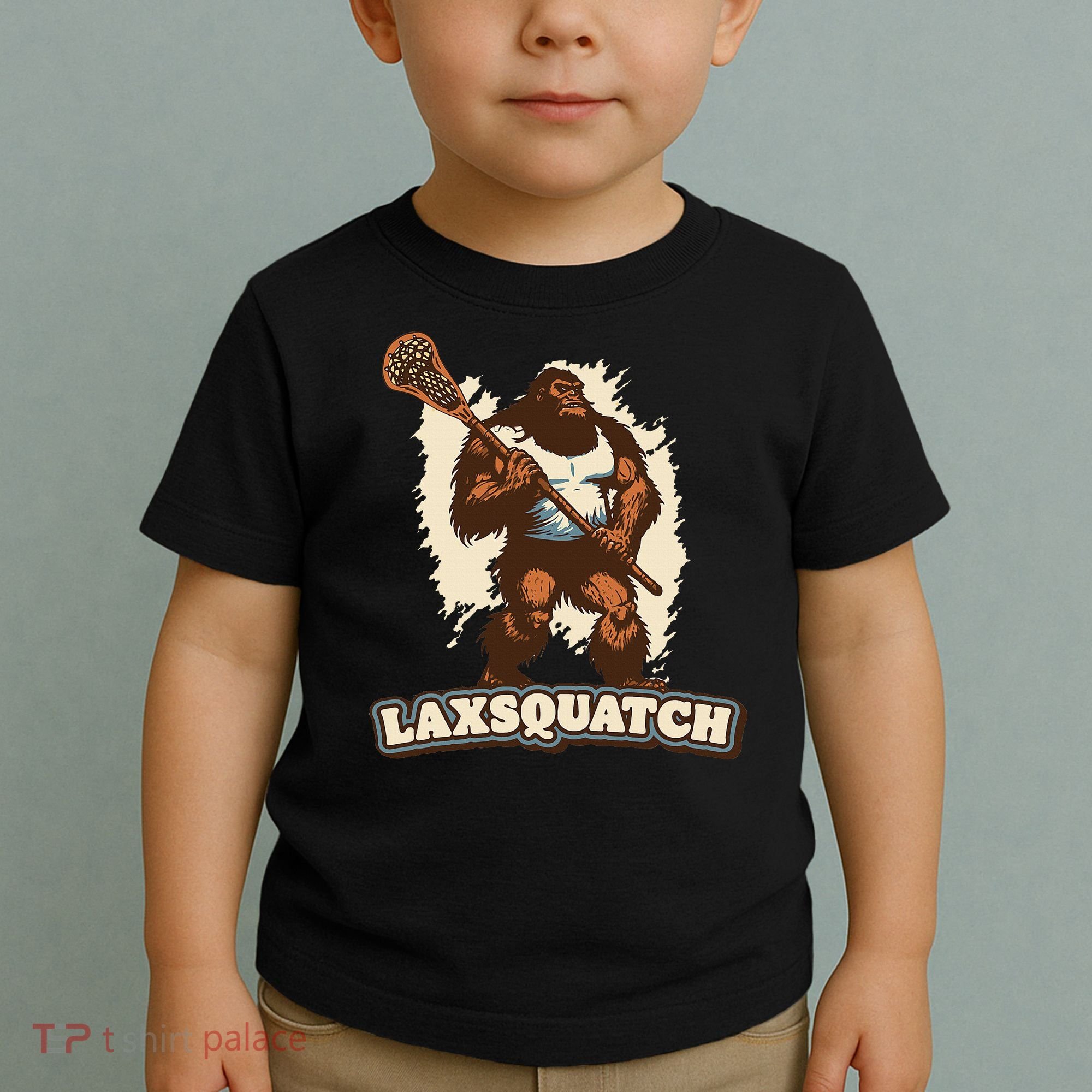 Laxsquatch! Bigfoot Lacrosse Player Funny Sasquatch Lax Toddler T-Shirt