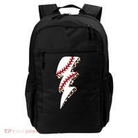 Leopard Baseball Lightning Bolt Baseball Mom Game Day Meaningful Gift Backpack thumb 0