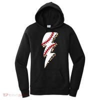Leopard Baseball Lightning Bolt Baseball Mom Game Day Meaningful Gift Women's Hoodie thumb 0