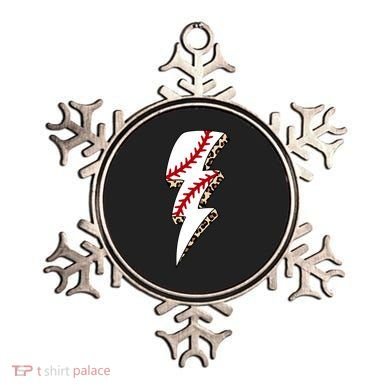 Leopard Baseball Lightning Bolt Baseball Mom Game Day Meaningful Gift Ornament