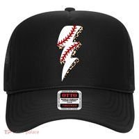 Leopard Baseball Lightning Bolt Baseball Mom Game Day Meaningful Gift Hat thumb 0