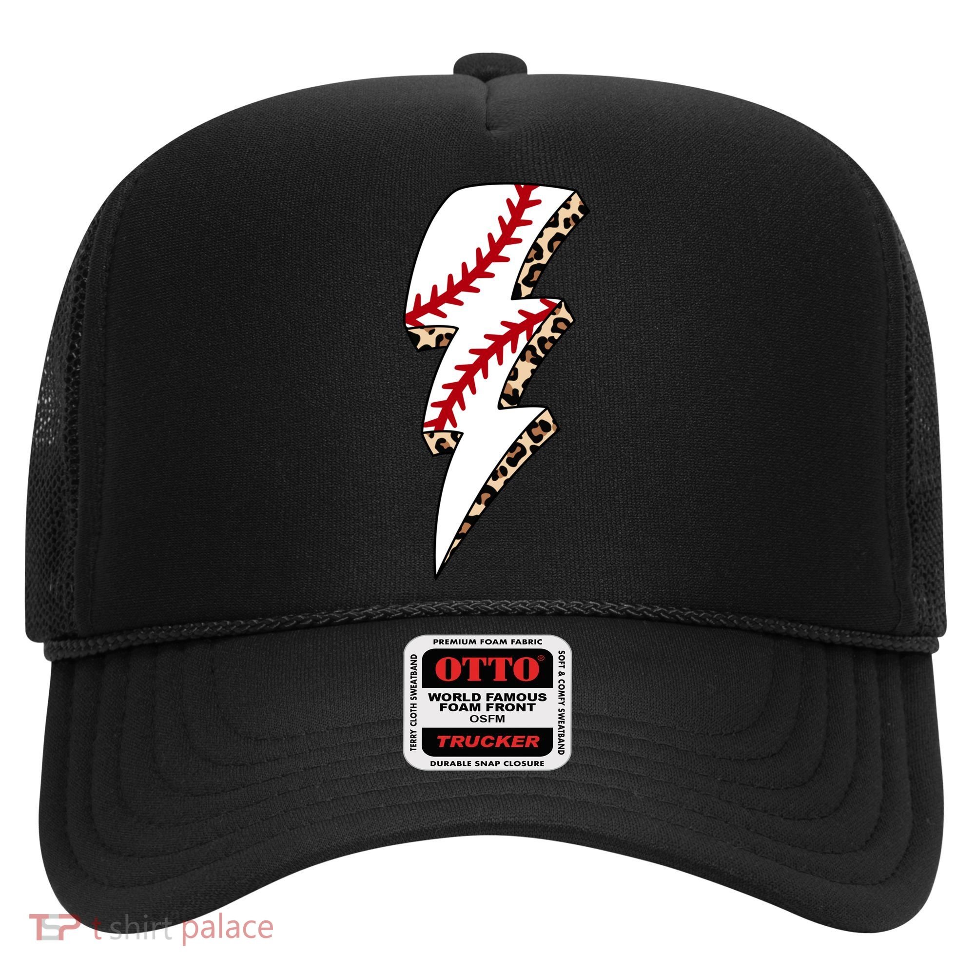 Leopard Baseball Lightning Bolt Baseball Mom Game Day Meaningful Gift Hat