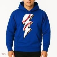 Leopard Baseball Lightning Bolt Baseball Mom Game Day Meaningful Gift Hoodie thumb 2