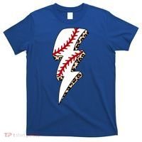Leopard Baseball Lightning Bolt Baseball Mom Game Day Meaningful Gift T-Shirt thumb 0
