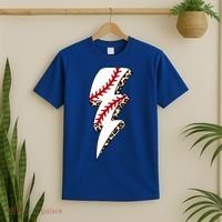 Leopard Baseball Lightning Bolt Baseball Mom Game Day Meaningful Gift T-Shirt thumb 2