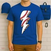 Leopard Baseball Lightning Bolt Baseball Mom Game Day Meaningful Gift T-Shirt thumb 6