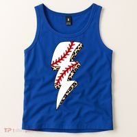 Leopard Baseball Lightning Bolt Baseball Mom Game Day Meaningful Gift Tank Top thumb 2