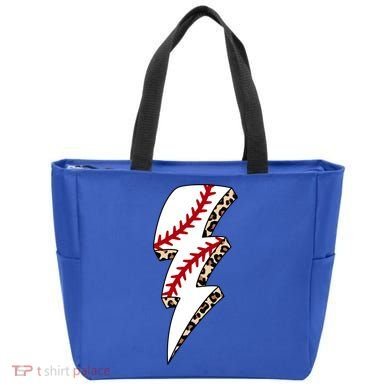 Leopard Baseball Lightning Bolt Baseball Mom Game Day Meaningful Gift Tote Bag