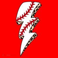 Leopard Baseball Lightning Bolt Baseball Mom Game Day Meaningful Gift Santa Hat thumb 1