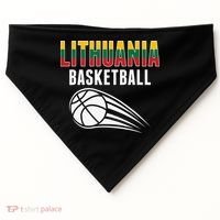 Lithuania Basketball Lovers Jersey Lithuanian Sport Fans USA-Made Doggie Bandana thumb 0