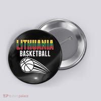 Lithuania Basketball Lovers Jersey Lithuanian Sport Fans Button thumb 0
