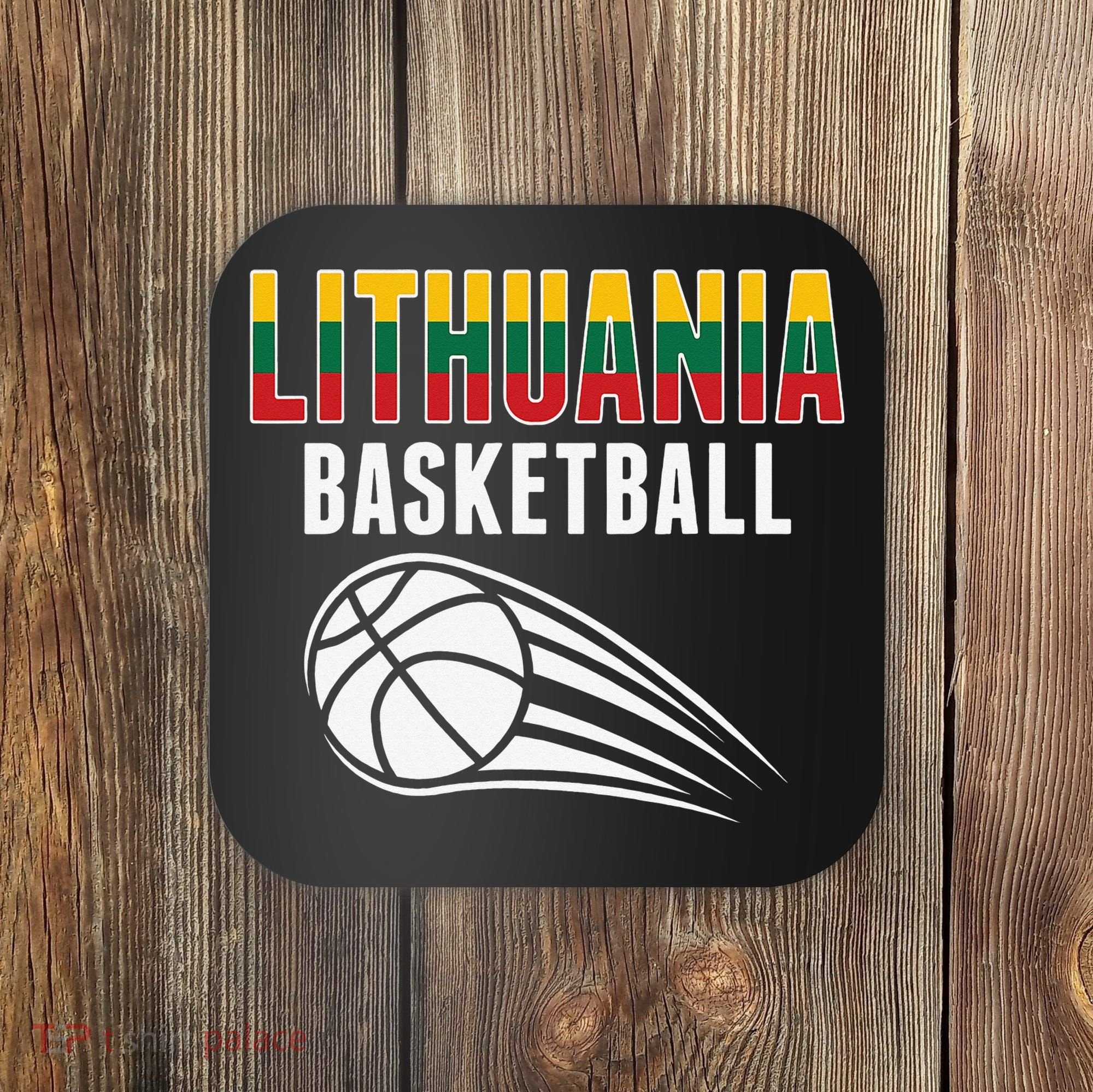 Lithuania Basketball Lovers Jersey Lithuanian Sport Fans Coaster