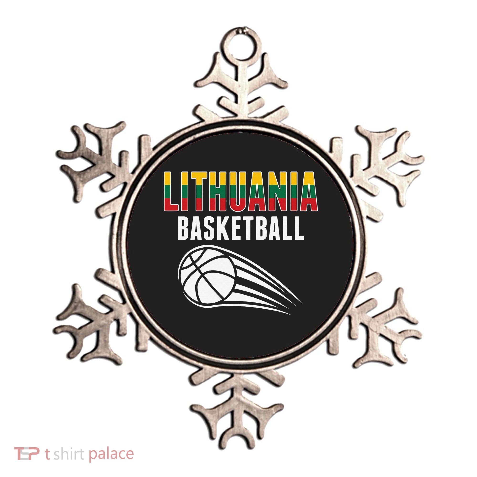 Lithuania Basketball Lovers Jersey Lithuanian Sport Fans Ornament