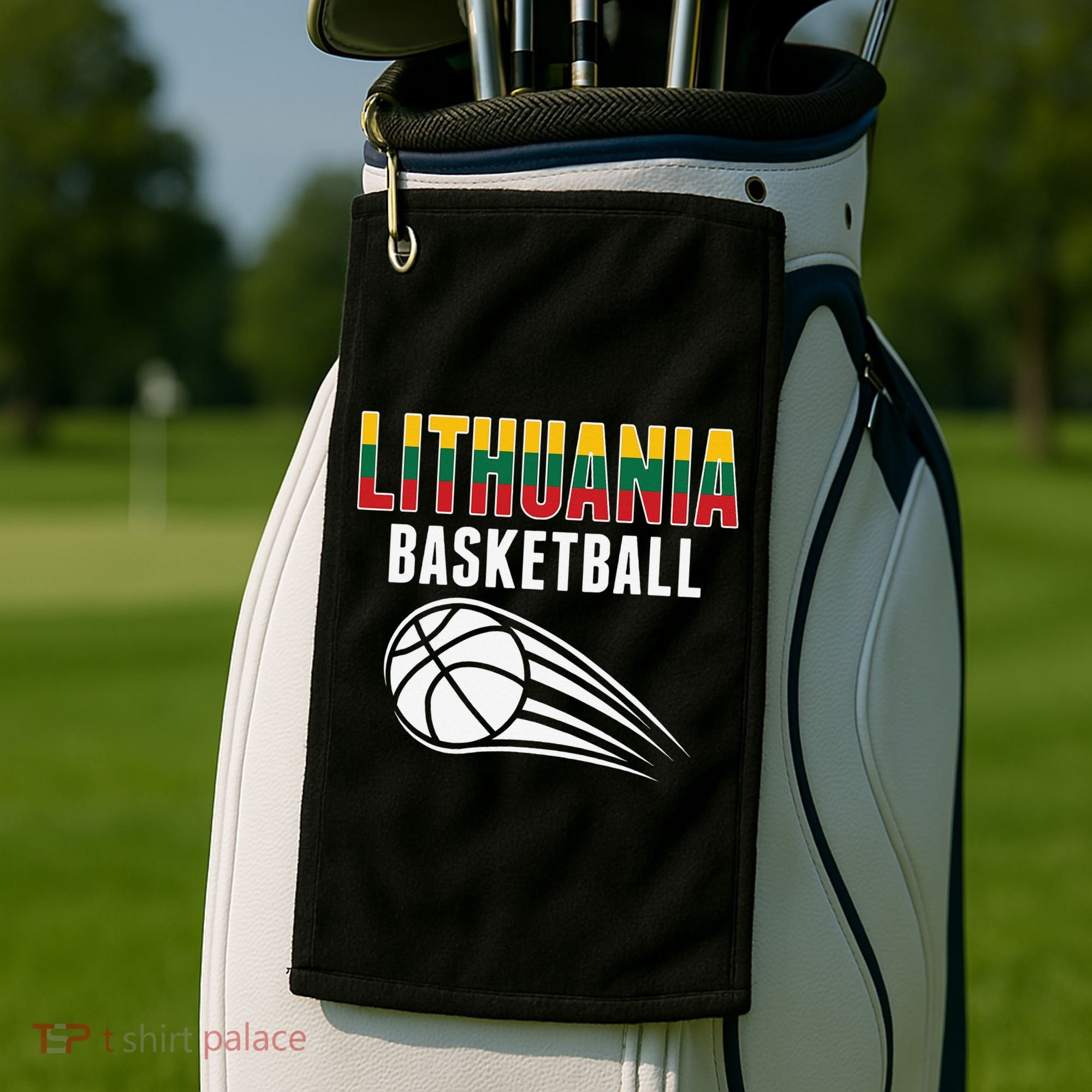 Lithuania Basketball Lovers Jersey Lithuanian Sport Fans Golf Towel
