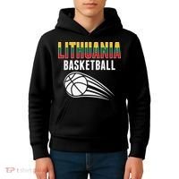 Lithuania Basketball Lovers Jersey Lithuanian Sport Fans Kids Hoodie thumb 4