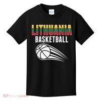Lithuania Basketball Lovers Jersey Lithuanian Sport Fans Kids T-Shirt thumb 0